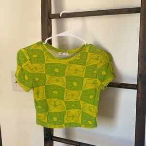 Woman’s trendy crop top